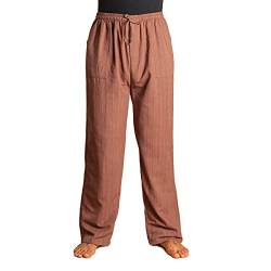 PANASIAM Relax Pants Cotton Lini, Lightbrown, L von PANASIAM