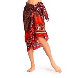 PANASIAM Sarong Maoi 05, 250x113cm, red tones von PANASIAM