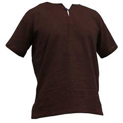 PANASIAM Shirt, K', 1button, Darkbrown, L, Shortsleeve von PANASIAM