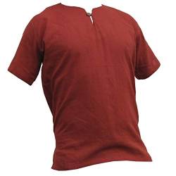 PANASIAM Shirt, K', 1button, Redbrown, L, Shortsleeve von PANASIAM