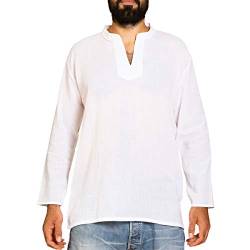 PANASIAM Shirt, RZI-02, no Button, White, XXL, longsl. von PANASIAM