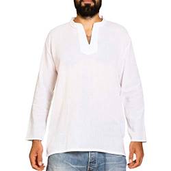 PANASIAM Shirt, RZI-02, no Button, White, XXXL, longsl. von PANASIAM