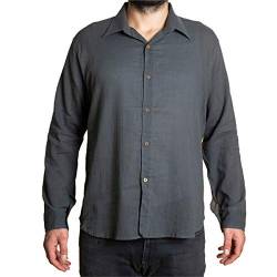 PANASIAM Shirt K06-collar Longsleeve Grey L von PANASIAM