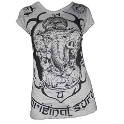 PANASIAM Sure T-Shirt Ganesh, Size L, in Grey von PANASIAM