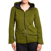 PANASIAM Wolljacke Damen Fleecejacke cutwork-Design von PANASIAM