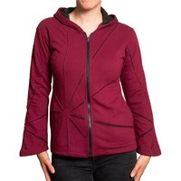 PANASIAM Wolljacke Damen Fleecejacke cutwork-Design von PANASIAM