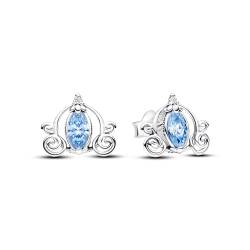 PANDORA Disney Cinderellas Kutsche Ohrringe aus Sterling Silber mit Zirkonia, 293060C01 von PANDORA