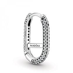 PANDORA ME Pavé Link-Ohrring aus Sterling-Silber mit Cubic Zirkonia, Kompatibel mit PANDORA ME Armbänder, Höhe: 17mm, 299682C01 von PANDORA