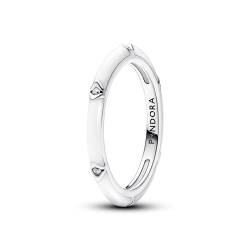 PANDORA ME Steine & Emaille Ring aus Sterling Silber mit Cubik Zirkonia, Größe: 54, 193089C01-54 von PANDORA