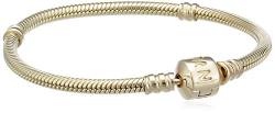 PANDORA Moments Snake Chain Schlangen Armband aus 14 Karat Gold - kompatibel mit PANDORA Moments Armbänder - klassischer PANDORA Verschluss von PANDORA