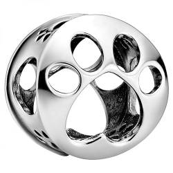 PANDORA Offen gearbeiteter Hundepfotenabdruck Charm Sterling-Silber 9 x 11,5 x 11,5 mm (T/H/B) von PANDORA
