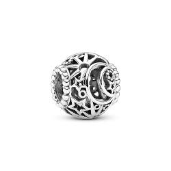 PANDORA Offen gearbeitetes Sonne, Mond & Sterne Charm, Sterling-Silber799183C00 von PANDORA