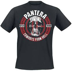 PANTERA Skull Circle Männer T-Shirt schwarz XL 100% Baumwolle Band-Merch, Bands, Totenköpfe von PANTERA