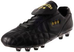 PANTOFOLA D’ORO 1886 Herren des Herzogs Gymnastikschuh, Schwarz L L RIC Gold Sohle Pu C Schwarz, 44.5 EU von PANTOFOLA D’ORO 1886