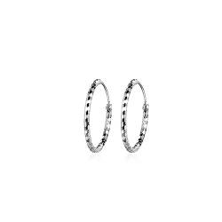 Creolen Silber 925 Ohrringe Damen Groß Runde Kreolen 25 35 45 55 65 mm für Frauen von PAPAGENA
