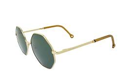 PARAFINA Brisa Sonnenbrille für Damen und Herren, UV400-Schutz, Umweltfreundlich Polarisiert Brille, Ultraleicht und Wasserfest, Goldener Umweltfreundlich Rahmen, Grüne Gläser von PARAFINA TRADEMARK