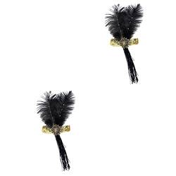 3 Stück Fransen-Stirnband Kristall Kopfschmuck Damen Stirnbänder Haarschmuck für Frauen Abschlussball 1920er Jahre Stirnband Strass Brüllen 20er Jahre Stirnband Quaste Stirnband für Frauen Gatsby von PAREKS