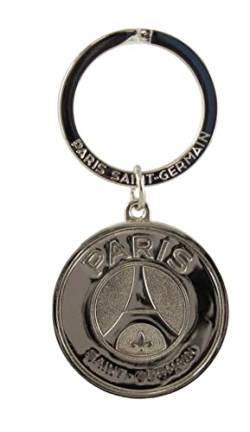 PARIS SAINT-GERMAIN Schlüsselanhänger PSG – Logo Stahl – Offizielle Kollektion, stahlfarben, One size von PARIS SAINT-GERMAIN