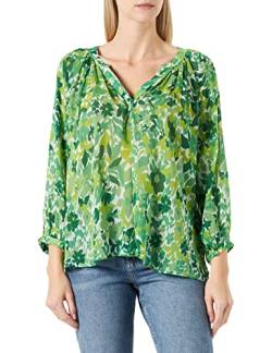 PART TWO Damen Erdonae Relaxed Fit 3/4-Arm Bluse, Green Gradient Print, 44 von PART TWO