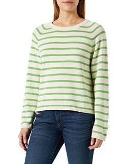 PART TWO Damen Nielan Pullover mit normaler Passform und Langen Ärmeln, Grass Green Stripe, XL von PART TWO