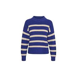 PART TWO Damen RetaPW PU Langärmliger Pullover mit entspannter Passform, Bluing Stripe, M von PART TWO