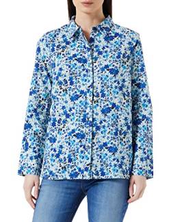 PART TWO Damen Sabella Regular Fit Langärmliges Shirt, Blue Flower Print, XXS von PART TWO