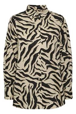 PART TWO Damen Varlapw Sh Relaxed Fit Long Sleeve Shirt, Zebra Print, 34 von PART TWO