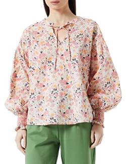 Part Two Damen Namis Relaxed Fit Long Sleeve Bluse, Pink Flower Print, 36 von PART TWO