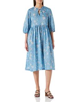 Part Two Damen Pamalapw Dr Dress Relaxed Fit Kleid, Dusk Blue Block Print, 40 von PART TWO