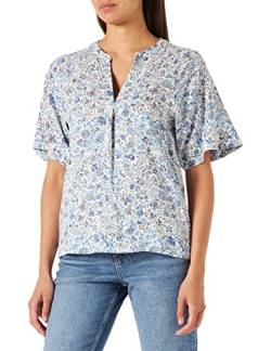 Part Two Damen PetinaPW BL Relaxed fit Blouse, Blue Painted Flower, 40 von PART TWO