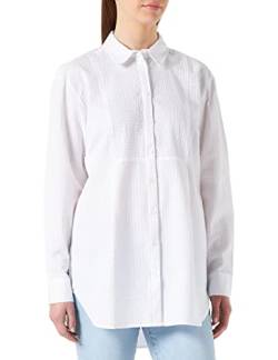 Part Two Damen Pilipw Sh Shirt Relaxed Fit Hemd, Bright White, 42 von PART TWO