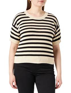 Part Two Damen PriskaPW PU Relaxed fit Pullover, Black Stripe, XX-Large von PART TWO