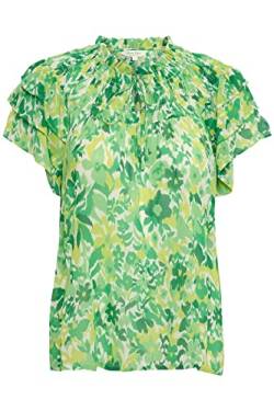 Part Two Damen Sinna Regular Fit Short Sleeve Bluse, Green Gradient Print, 38 von PART TWO