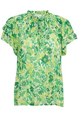 Part Two Damen Sinna Regular Fit Short Sleeve Bluse, Green Gradient Print, 42 von PART TWO