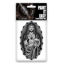Temporäres Tattoo-Motiv Reality, 10,5 x 14,8cm, Prison Bild Jesus von PARTY DISCOUNT