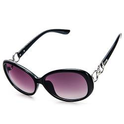PARTY GO Sonnenbrille Damen Schwarz Mode Groß Klassische Vintage UV400 Brille von PARTY GO