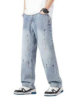 PARVENZA Herren Regular Jeans Klassische Jeanshose Gerade Hose (DY18,3XL) von PARVENZA