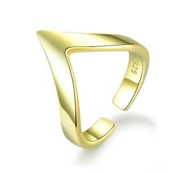 PARWANA Ring Ringe Damen Bijouterie Herren Frauen Geometrisch Verstellbare Fingerringe Für Damen Scr470-B von PARWANA