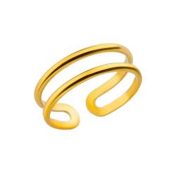PARWANA Ring Ringe Damen Bijouterie Herren Frauen Herzförmige Schnurknotenringe Für Damen 7 Jz5408G von PARWANA