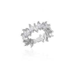 PARWANA Ring Ringe Damen Bijouterie Herren Frauen Ringe In Blumenform Für Damen, Verstellbar, Größenverstellbar Jz4405P von PARWANA