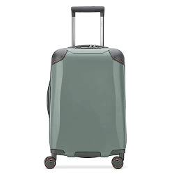 PASPRT Gepäckkoffer mit Rädern, Handgepäck, intelligentes Sicherheits-Öffnungs- und Schließdesign, Koffer mit USB-Aufladung, praktisches Gepäck (Khaki Green 20 in) von PASPRT