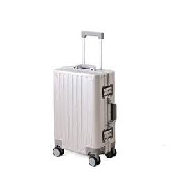 PASPRT Gepäckset Alloy Trolley Case, Female Metal Suitcase, Silent Universal Wheel Password Box von PASPRT