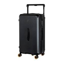 PASPRT Handgepäck, großes Fassungsvermögen, Trolley-Gepäck, Polycarbonat-Gepäck, wiederaufladbare Koffer, Geschäftsreisegepäck, Koffer mit Reißverschluss (Yellow 26 inches) von PASPRT