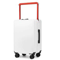 PASPRT Koffer, Koffer mit großem Fassungsvermögen, verstellbares, breites Trolley-Gepäck mit Universalrädern, Handgepäck, TSA-Zoll-Zahlenschloss (White 26 in) von PASPRT