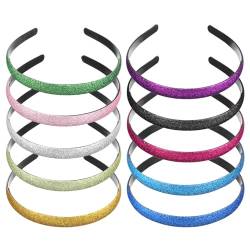 PATKAW 10St Stirnband funkelnde Stirnbänder für Frauen süße Haaraccessoires Haargummi Haarschmuck Haarreifen niedliche Haaraccessoires hart Pailletten Kamm Kopfbedeckung von PATKAW