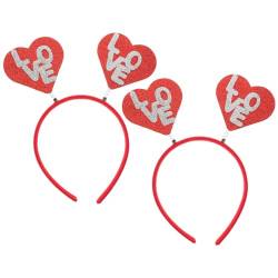 PATKAW 2 Stk Stirnband zum Valentinstag fasching haarreif faschingshaareif Antennen-Stirnband Valentinstag Stirnband Haargummi Haarband süßes Stirnband frauen stirnband von PATKAW