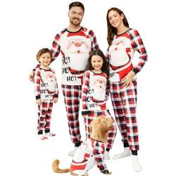 PATPAT Familienpassende Weihnachtspyjamas, Baum-, Schneeflocken- und Buchstabenmuster, Schlafanzug mit Langarm, Weihnachtsoutfits für die Familie FARBENBLOCK Baby: 3-6 Monate von PATPAT