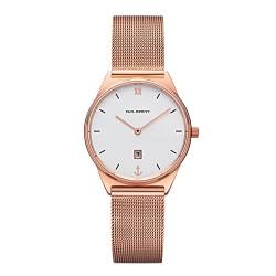 PAUL HEWITT Damen-Uhren Analog Quarz One Size Roségold, Weiß 32014999 von PAUL HEWITT