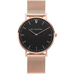 Paul Valentine Damen Armbanduhr - Pearl Rose Gold Mesh - PV36211 von PAUL VALENTINE