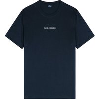 Paul & Shark Unifarbenes T-Shirt mit Label-Schriftzug von PAUL & SHARK